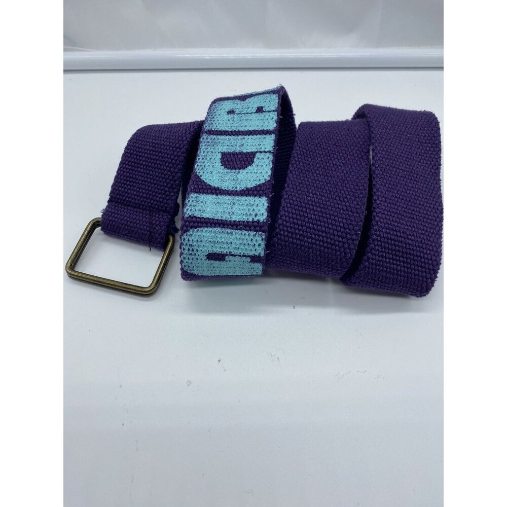 Laidback Men's Woven Purple D Ring Belt Size End to End 34" Small-Medium